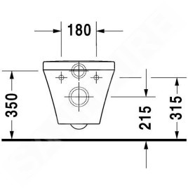 Duravit DuraStyle - WC suspendu, Rimless, blanc 2538090000