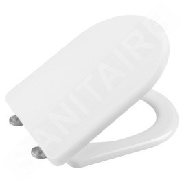 Sapho Lena - Abattant WC, Soft Close, antibactérien, duroplast, blanc 1703-113