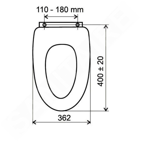 Novaservis Prestige - Abattant WC softclose, bois de forme décorative, blanc WC/SOFTLYRA