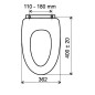 Novaservis Prestige - Abattant WC softclose, bois de forme décorative, blanc WC/SOFTLYRA