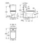 Grohe Start Edge - WC combi avec réservoir et abattant Softclose, Rimless, blanc alpin 39814000 Grohe Start Edge - WC combi avec réservoir et abattant Softclose, Rimless, blanc alpin 39814000