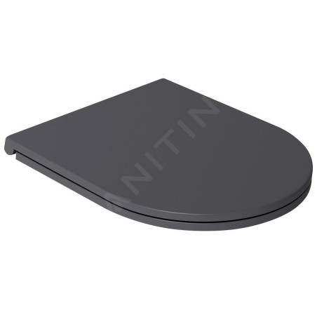Sapho Isvea - Abattant toilette Slim, SoftClose, anthracite 40KF0522I-S