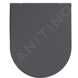 Sapho Isvea - Abattant toilette Slim, SoftClose, anthracite 40KF0522I-S