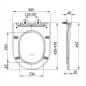 Sapho Abattants WC - Abattant WC Paco, Slim, SoftClose, blanc PCS1012