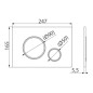 Alcadrain Thin - Plaque de déclenchement, antibactérien, blanc mat/chrome brillant M776