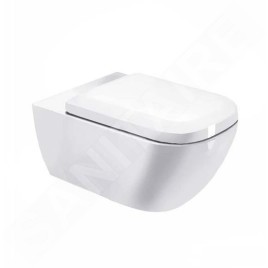 Duravit Happy D.2 - WC suspendu, avec WonderGliss, blanc 22210900001