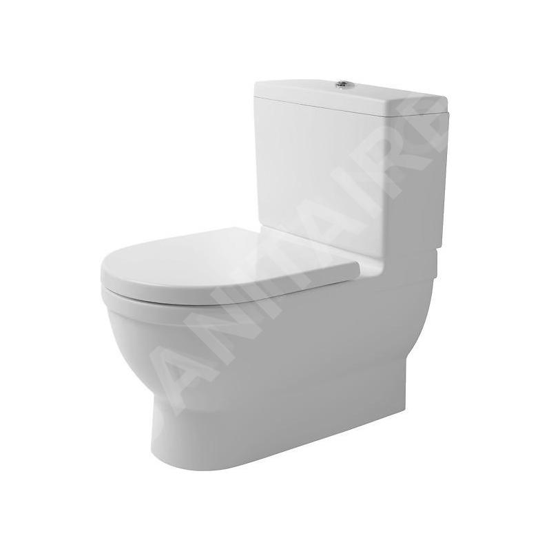 Duravit Starck 3 - Cuvette de WC à poser à installer avec réservoir Big Toilet, blanc 2104090000 Duravit Starck 3 - Cuvette de WC à poser à installer avec réservoir Big Toilet, blanc 2104090000