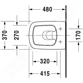 Duravit DuraStyle - WC suspendu, avec WonderGliss, blanc 25390900001