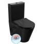 Sapho Paco - Combiné WC, vidage Vario, Rimless, noir PC1012WRB Sapho Paco - Combiné WC, vidage Vario, Rimless, noir PC1012WRB