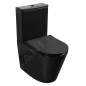 Sapho Paco - Combiné WC, vidage Vario, Rimless, noir PC1012WRB Sapho Paco - Combiné WC, vidage Vario, Rimless, noir PC1012WRB