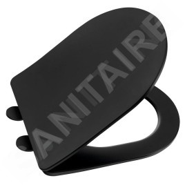 Sapho Paco - Abattant WC, SoftClose, noir PCS1012B
