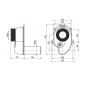 Alcadrain Siphons - Siphon d'urinoir, horizontal DN40 A45B Alcadrain Siphons - Siphon d'urinoir, horizontal DN40 A45B