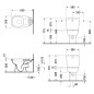 Duravit D-Code - Cuvette de WC à poser, évacuation horizontale, blanc alpin 21110900002 Duravit D-Code - Cuvette de WC à poser, évacuation horizontale, blanc alpin 21110900002