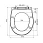Alcadrain Toiletzittingen - abattant de WC, duroplast, Antibacterial, Softclose, blanc A604