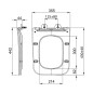 Sapho Porto - Abattant WC Slim, duroplast, SoftClose, blanc PZS102
