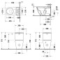 Duravit D-Neo - WC à poser, évacuation Vario, Rimless, blanc 2002090000 Duravit D-Neo - WC à poser, évacuation Vario, Rimless, blanc 2002090000