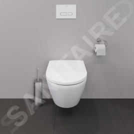 Duravit D-Neo - WC suspendu Compact, Rimless, HygieneGlaze, blanc 2587092000