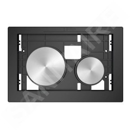 Tece TECEloop - Commande de chasse d'eau, sans couvercle supérieur, finition anti-empreintes, boutons : inox brossé 9240669
