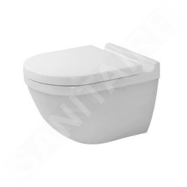 Duravit Starck 3 - WC suspendu, Rimless, avec HygieneGlaze, blanc alpin 2527092000