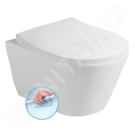 Sapho Céramique - WC suspendu Avva, Rimless, blanc 100314