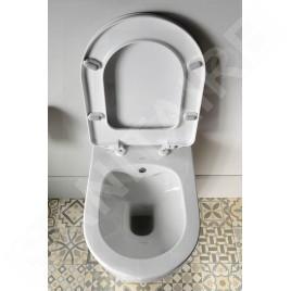 Sapho Brilla - WC suspendu avec douchette de bidet, Rimless, blanc 100612