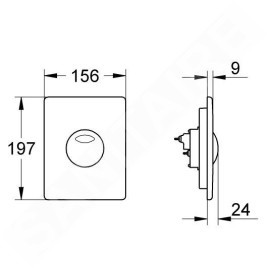 Grohe Skate - Bouton de commande, chrome 42303000