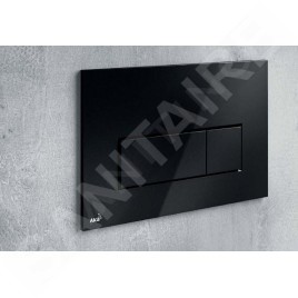 Alcadrain Thin - Plaque de déclenchement, noir mat M578