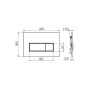 Alcadrain Thin - Plaque de déclenchement, chrome mat M572