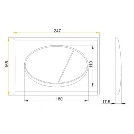 Alcadrain Basic - Plaque de déclenchement, blanc M70