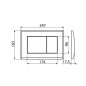 Alcadrain Basic - Plaque de déclenchement, blanc M270 Alcadrain Basic - Plaque de déclenchement, blanc M270