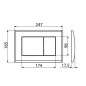 Alcadrain Basic - Plaque de déclenchement, chrome mat M272