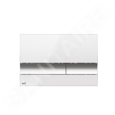 Alcadrain Basic - Bouton de commande affleurant, blanc/chrome brillant M1720-1