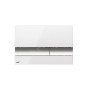 Alcadrain Basic - Bouton de commande affleurant, blanc/chrome brillant M1720-1 Alcadrain Basic - Bouton de commande affleurant, blanc/chrome brillant M1720-1