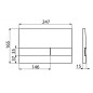 Alcadrain Basic - Plaque de déclenchement, chrome brillant M1721