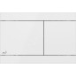Alcadrain Flat - Plaque de déclenchement, inox/blanc brillant FUN-WHITE