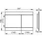 Alcadrain Flat - Plaque de déclenchement, inox semi-mat FUN-INOX