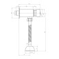 Aqualine Accessoires - Robinet d'urinoir, chrome ZY12022