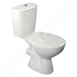 Aqualine Juan WC - WC combi, sortie arrière, blanc LC2154