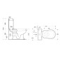 Sapho Kerasan Retro - WC combi cuvette 385x410x720 mm, évacuation par arrière, blanc 101301 Sapho Kerasan Retro - WC combi cuvette 385x410x720 mm, évacuation par arrière, blanc 101301