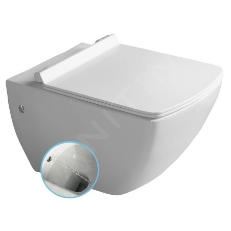 Sapho Isvea Purity - WC suspendu avec douchette de bidet, blanc 10PL02007-DL