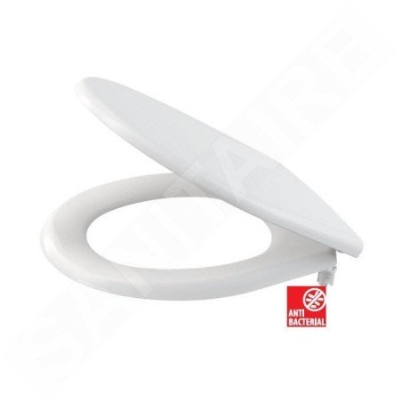 Alcadrain Toiletzittingen - abattant WC, duroplast, Antibac, blanc A601