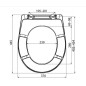 Alcadrain Toiletzittingen - abattant WC, duroplast, Antibac, blanc A602 Alcadrain Toiletzittingen - abattant WC, duroplast, Antibac, blanc A602