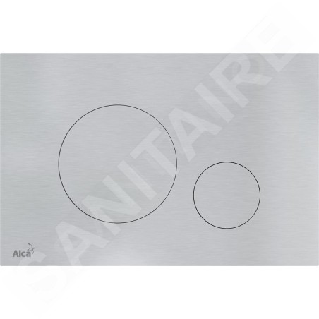 Alcadrain Flat - Commande affleurante, acier inoxydable semi-mat/brillant TURN-INOX