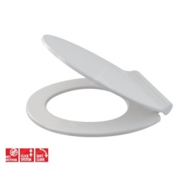 Alcadrain Toiletzittingen - Abattant WC Slim, SoftClose, antibac, blanc A64SLIM