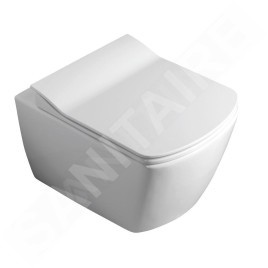 Sapho Abattants WC - Abattant WC Glanc Slim, SoftClose, blanc GC5030