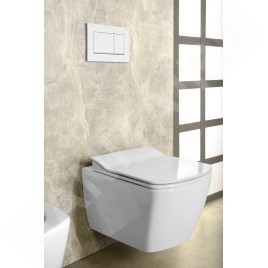 Sapho Abattants WC - Abattant WC Glanc Slim, SoftClose, blanc GC5030