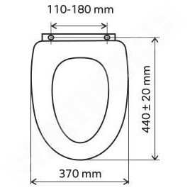 Novaservis Prestige - Abattant WC, duroplast, blanc WC/PROVENCE