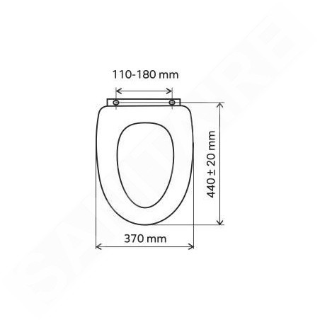 Novaservis Prestige - Abattant WC, duroplast, blanc WC/PROVENCE
