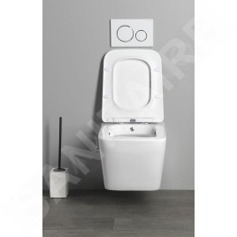 Sapho Porto - WC suspendu avec douchette de bidet, Rimless, blanc PZ102RX