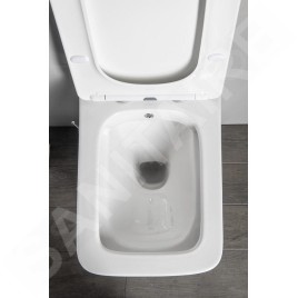 Sapho Porto - WC suspendu avec douchette de bidet, Rimless, blanc PZ102RX